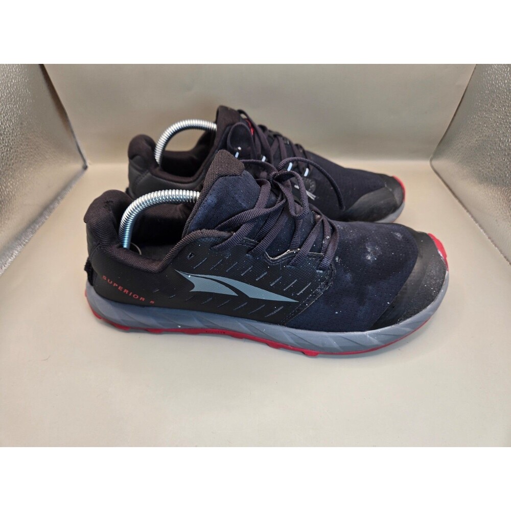 Altra Superior 5 Trail Shoes Men's 10.5 Black Running Hiking Zero Drop Sneakers